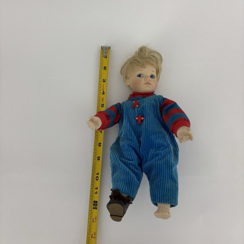 Ashton Drake Cody Porcelain Doll Corduroy Overalls READ - Picture 6 of 7